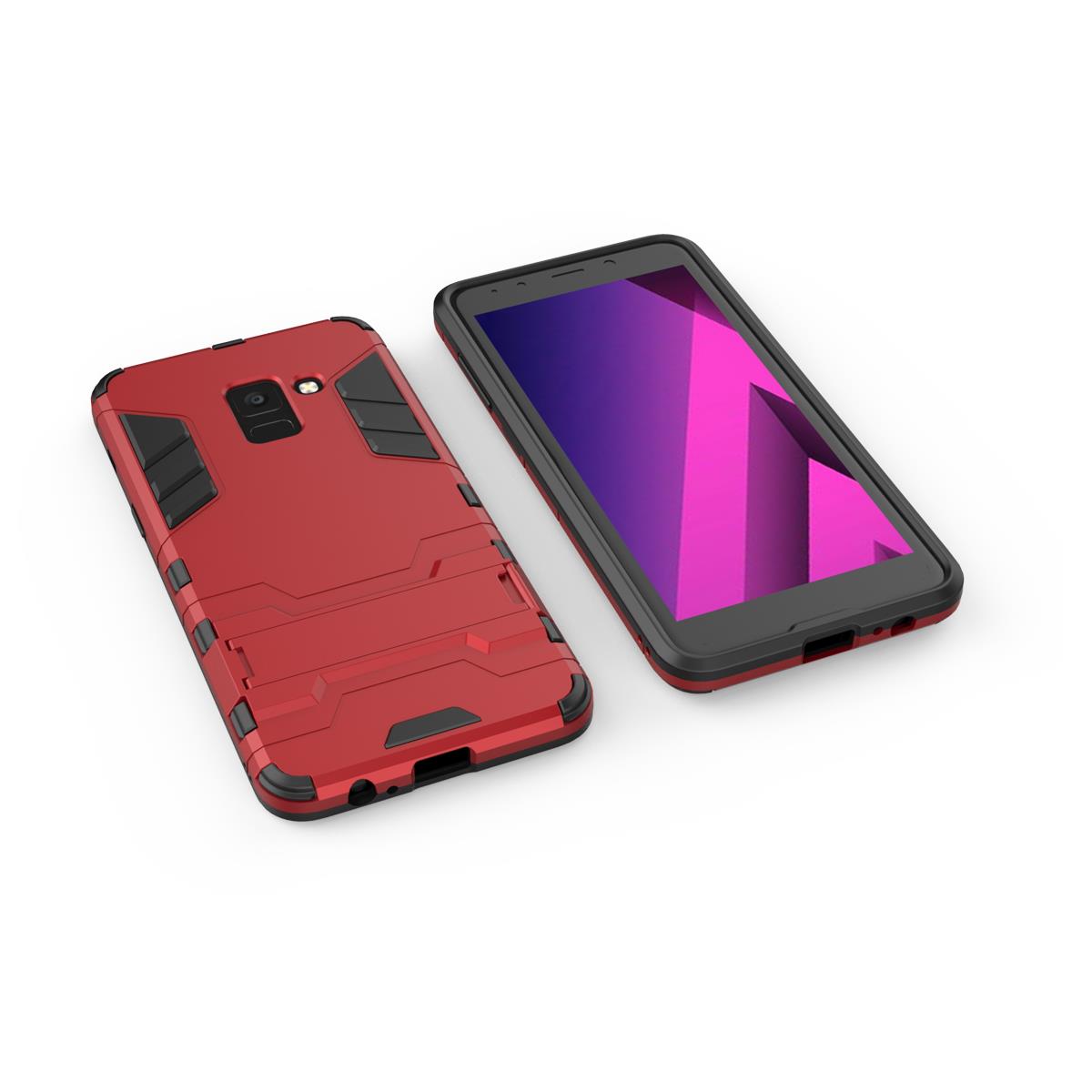 Bakeey-2-in-1-Armor-Kickstand-Hard-PC-Protective-Case-for-Samsung-Galaxy-A8-2018-1297008